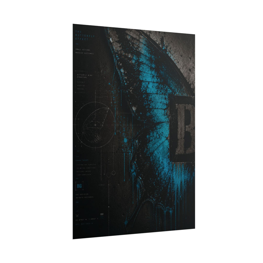 Butterfly Effect: Drip Edition // Rolled Poster