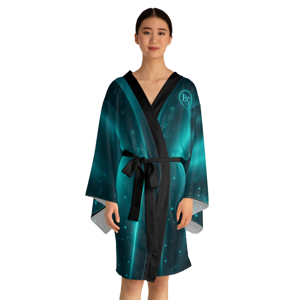 Long Sleeve Kimono Robe (AOP)