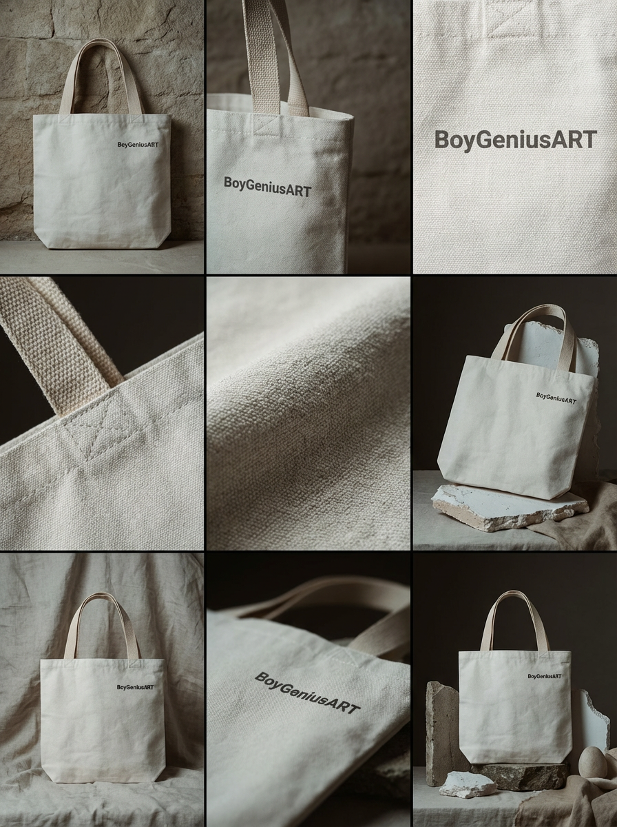 BoyGeniusART White Tote Bag